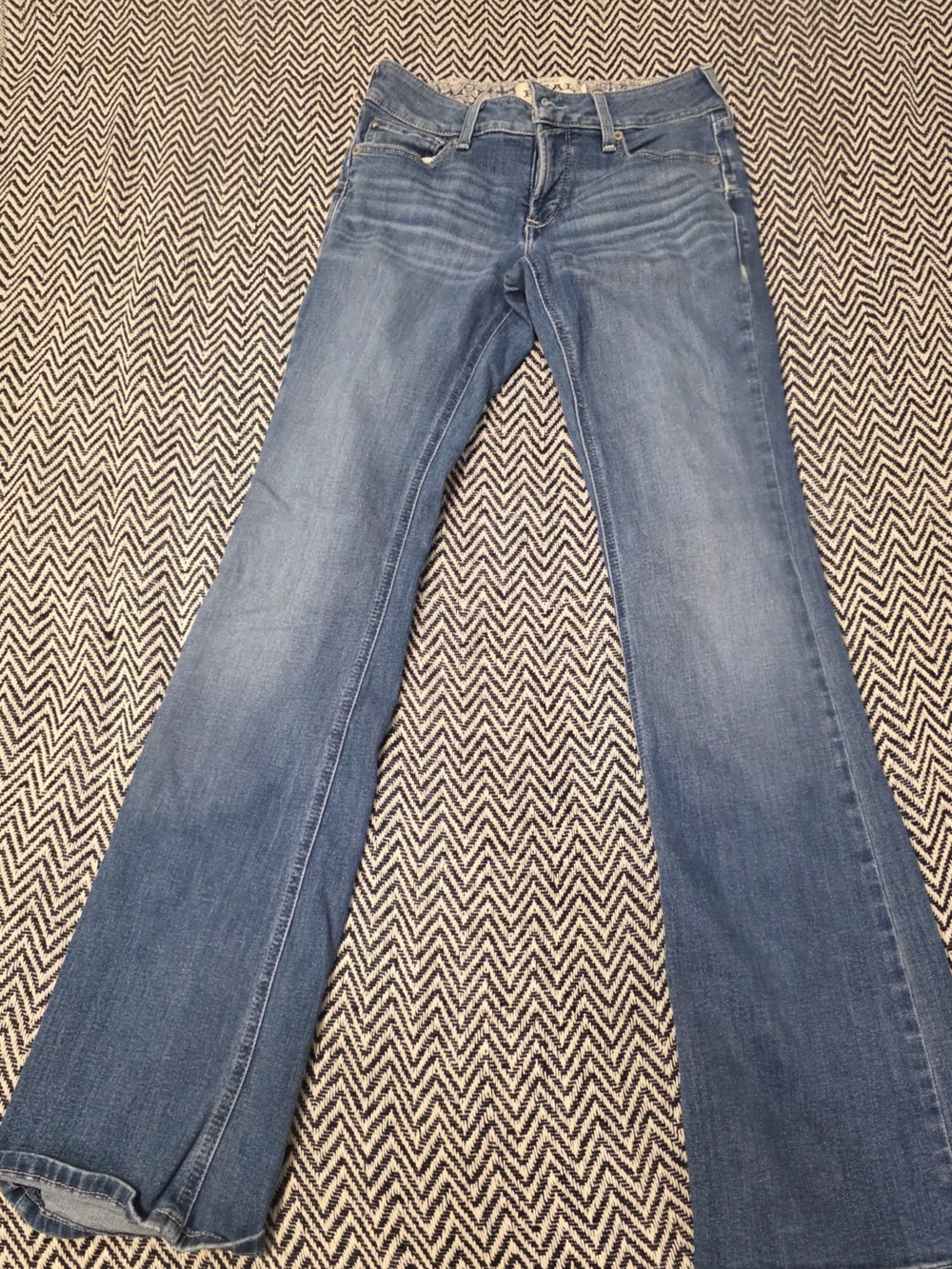 Ariat Women's Light Blue Faded Skinny Flare Jeans